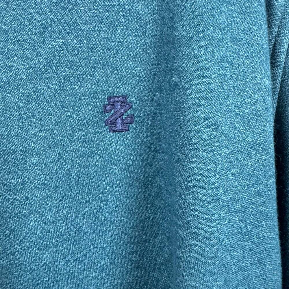 IZOD Advantage Performance Men's Crewneck Fleece Sweatshirt Teal Blue XL - Picture 2 of 6
